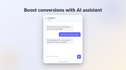 AI Assistant/ChatbotPlugin by Asyntai