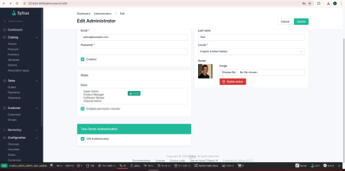 Sylius2FAPlugin by Vivan Web Solution