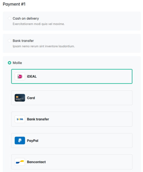 Mollie Plugin by Sylius